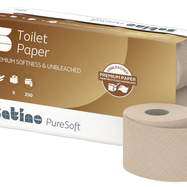 satino by wepa toiletpapier PureSoft, 2-laags, bruin