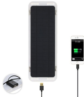 IWH Auto Solar Batterijbeschermer 12V / 5 Watt met USB