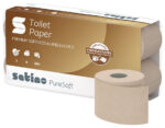 satino by wepa toiletpapier PureSoft, 3-laags, bruin