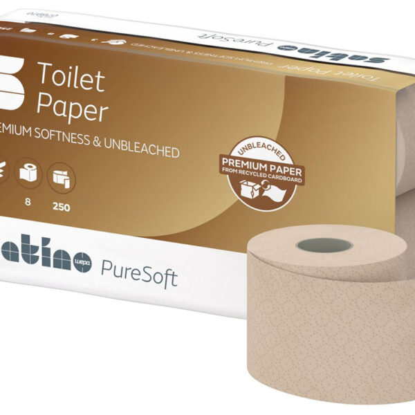 satino by wepa toiletpapier PureSoft, 3-laags, bruin