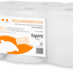Tapira handdoekrol Plus, 2-laags, wit, 140 m