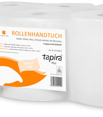 Tapira handdoekrol Plus, 2-laags, wit, 140 m