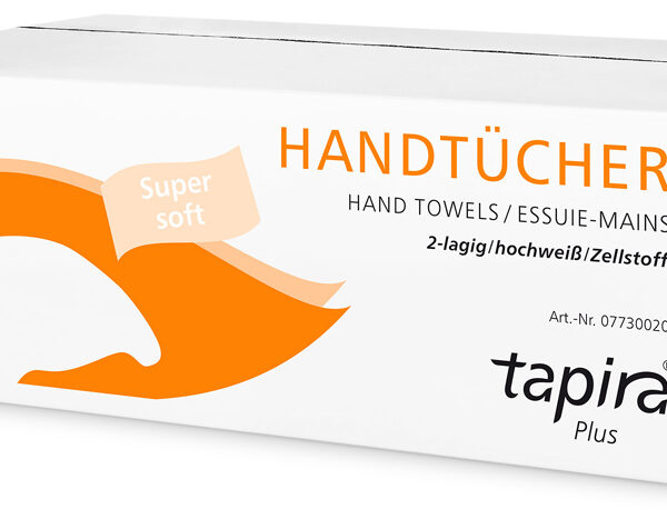Tapira papieren handdoeken Plus, 203 x 320 mm, W-vouw, hoogwit