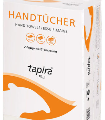 Tapira papieren handdoeken Plus, 240 x 230 mm, V-vouw, wit