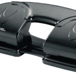 Rexel viergats perforator V412, ponscapaciteit: 12 vel, zwart