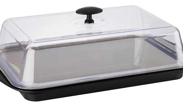 APS Thermo serveerbladenset, rechthoekig, zwart/transparant