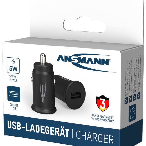 ANSMANN USB-auto-lader In-Car-Charger CC105, 1x USB