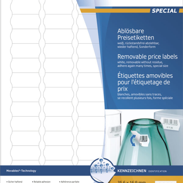 HERMA prijs-etiketten SPECIAL, 35,6 x 16,9 mm, wit