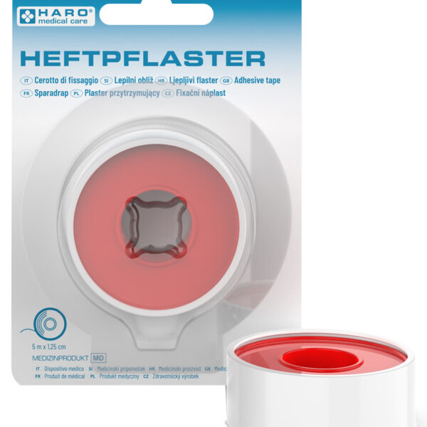 HARO hechtpleister, beige, 12,5 mm x 5,0 m