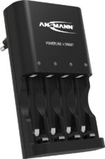 ANSMANN slimme oplader Powerline 4 Smart, zwart