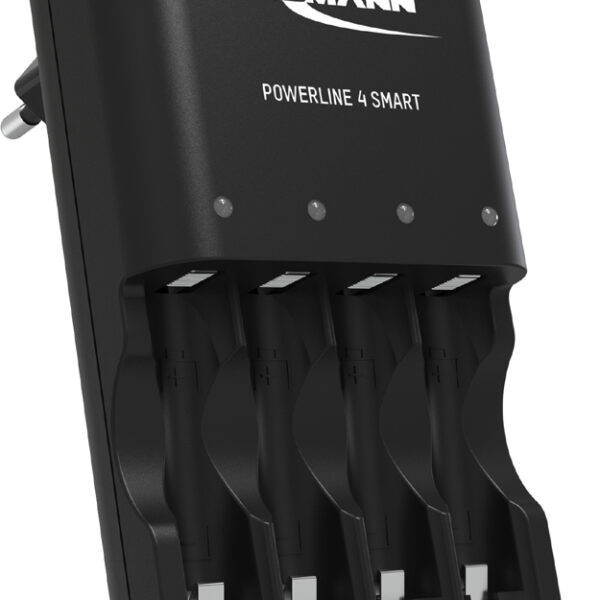 ANSMANN slimme oplader Powerline 4 Smart, zwart
