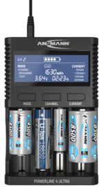 ANSMANN universele oplader Powerline 4 Ultra, zwart