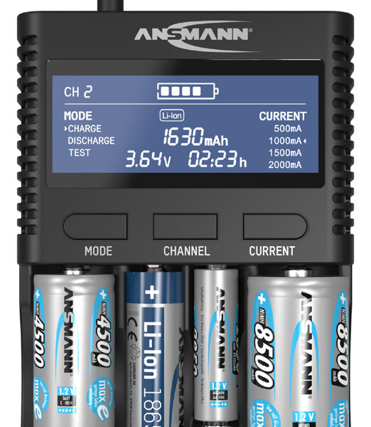 ANSMANN universele oplader Powerline 4 Ultra, zwart