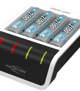 ANSMANN snellader Comfort Smart incl. 4 oplaadbare batterijen