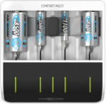 ANSMANN snellader Comfort Multi, wit/zwart