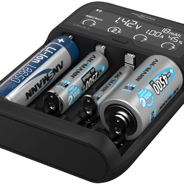 ANSMANN oplader 'Lithium 4', voor NiMH en Li-Ion accu's