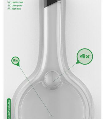 HARO handloep met greep, rond, diameter: 75 mm, transparant