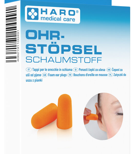 HARO oordopjes, schuimstof, oranje