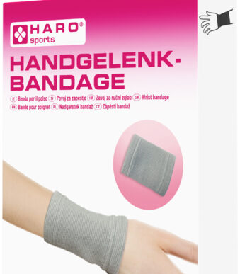 HARO sportbandage 'polsgewricht', grootte: M, grijs