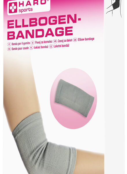 HARO sportbandage 'elleboog', grootte: M, grijs