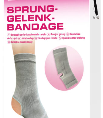 HARO sportbandage 'enkel', grootte: L, grijs