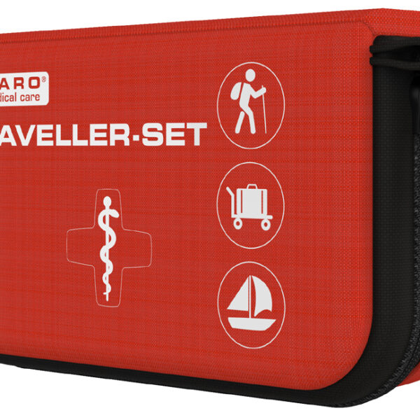 HARO eerste-hulp tas Traveller-Set, 32-delig, rood