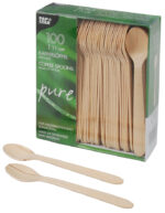 PAPSTAR houten-theelepels ´pure´, lengte: 110 mm