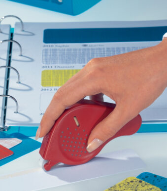 HERMA Transfer lijmroller, blauw, permanent hechtend, 9 mm x 15 m