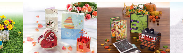 folia designpapierblok 'Bloemen', 305 x 305 mm, 12 vel