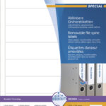 HERMA ordnerrug-etiketten SPECIAL, 192 x 34 mm, wit