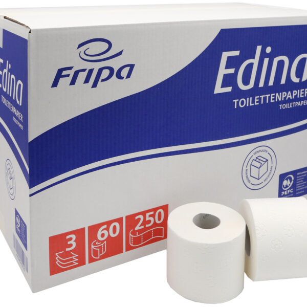 Fripa toiletpapier Edina, 3-laags, hoogwit, grootverpakking