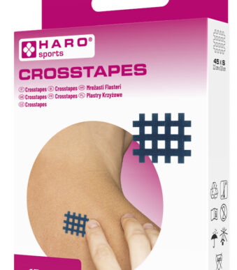 HARO Crosstape/gaaspleister, maat: S, blauw