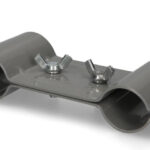 cartrend caravan-disselsteun, van staal, grijs