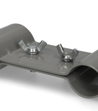 cartrend caravan-disselsteun, van staal, grijs