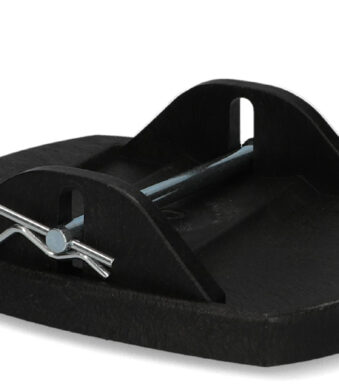 cartrend caravan-onderlegschijf met stalen pen