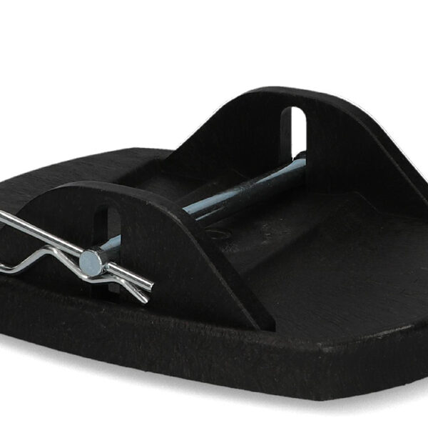 cartrend caravan-onderlegschijf met stalen pen