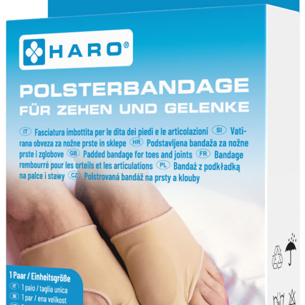 HARO gevoerde bandage voor tenen en gewrichten, beige