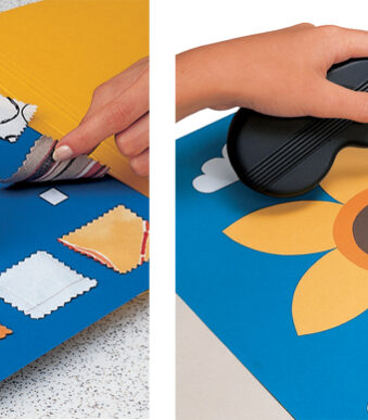 HERMA Vario lijmroller, blauw, permanent hechtend, lijmpads 13 x 12 mm