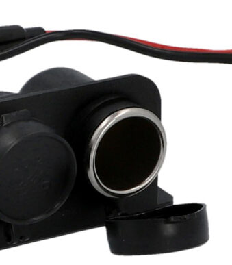 cartrend dubbel stopcontact voor in de auto, 6 / 12 V, telkens max. 8 A