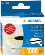 HERMA navulrol voor Vario lijmroller, permanent hechtend, lijmpads 13 x 12 mm