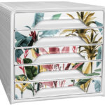 CEP schuifladenbox Smoove Tropical, 5 lades, wit/tropisch