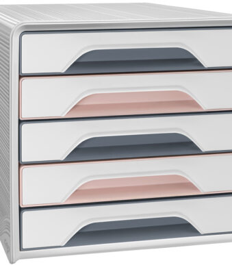 CEP schuifladenbox Smoove Mineraal, 5 lades, poederroze