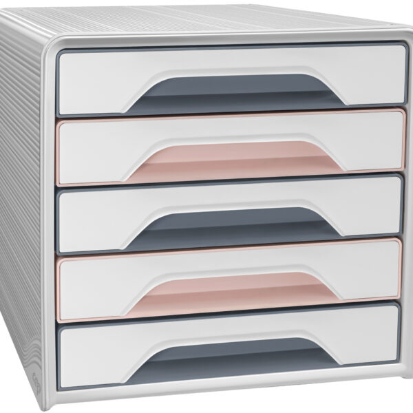 CEP schuifladenbox Smoove Mineraal, 5 lades, poederroze