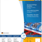 HERMA weersbestendige folie-etiketten, 210 x 297 mm, wit, permanent