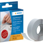 HERMA dubbelzijdig plakband, wit, 12,5 mm x 12 m