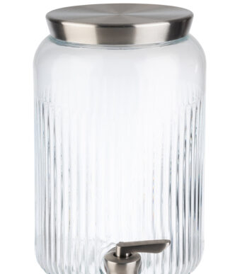 APS drankdispenser, 3,8 liter, glas/roestvrij staal