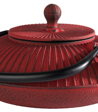 APS theepot ASIA, van gietijzer, 0,8 liter, rood