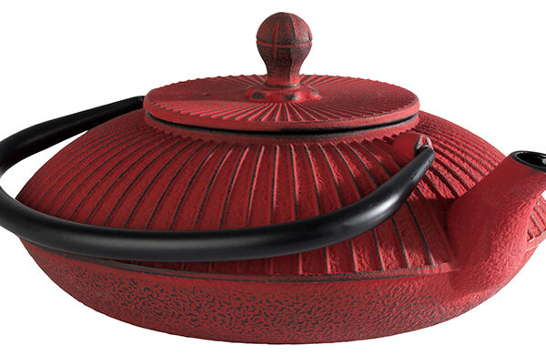 APS theepot ASIA, van gietijzer, 0,8 liter, rood