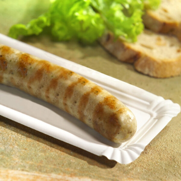 PAPSTAR kartonnen bordje ´pure´ rechthoekig, 80 x 210 mm, wit