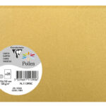 Pollen by Clairefontaine kaart C6, goud